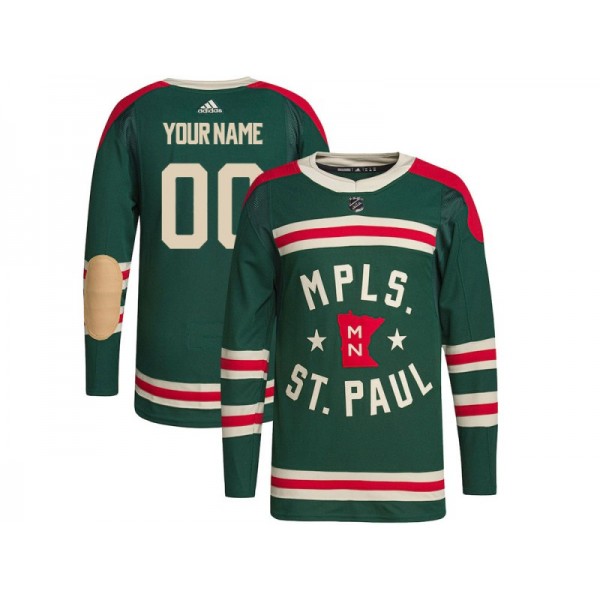 Minnesota Wild #00 Green Winter Classic Custom Jersey