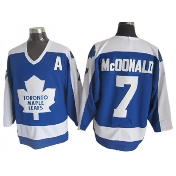 Toronto Maple Leafs #7 Lanny McDonald 1978 CCM Vintage Blue Jersey