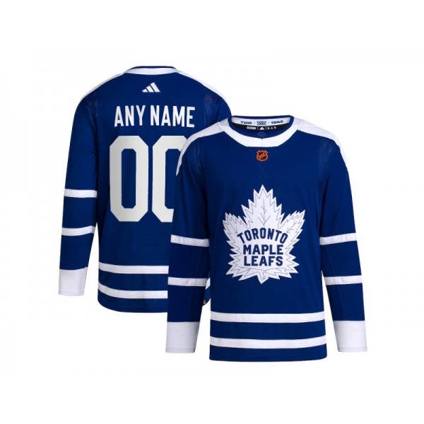 Toronto Maple Leafs #00 Blue Reverse Retro 2.0 Custom Jersey