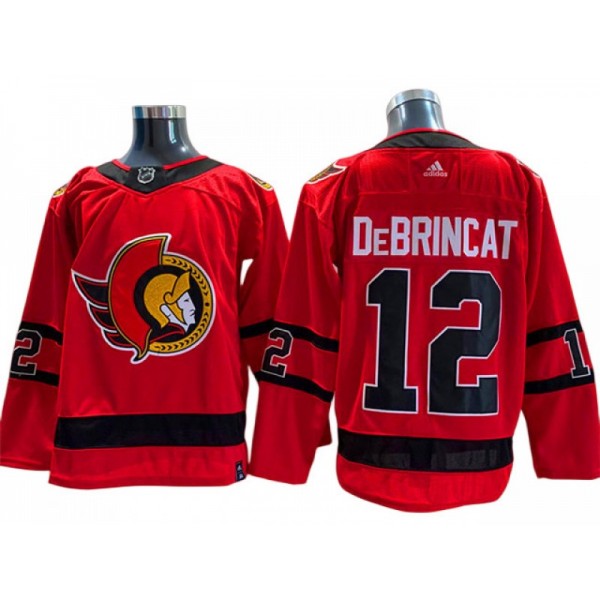 Ottawa Senators #12 Alex DeBrincat Red 2020/21 Reverse Retro Jersey