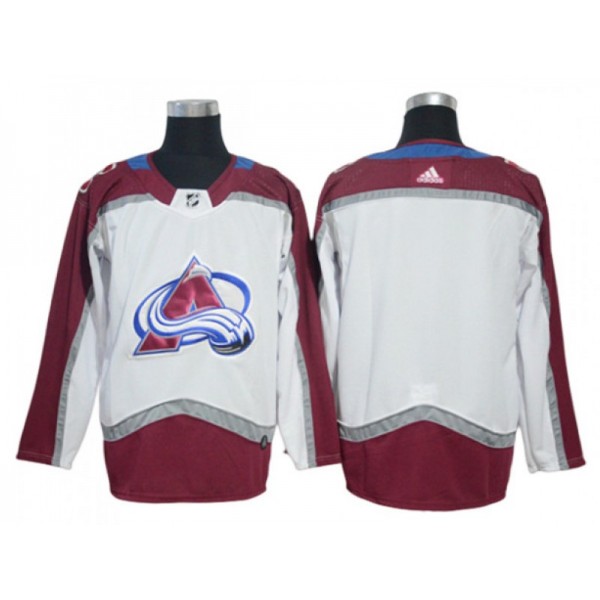 Colorado Avalanche Blank White Away Jersey