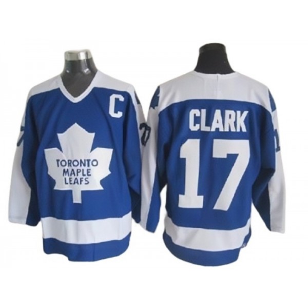 Toronto Maple Leafs #17 Wendel Clark 1978 CCM Vintage Blue Jersey