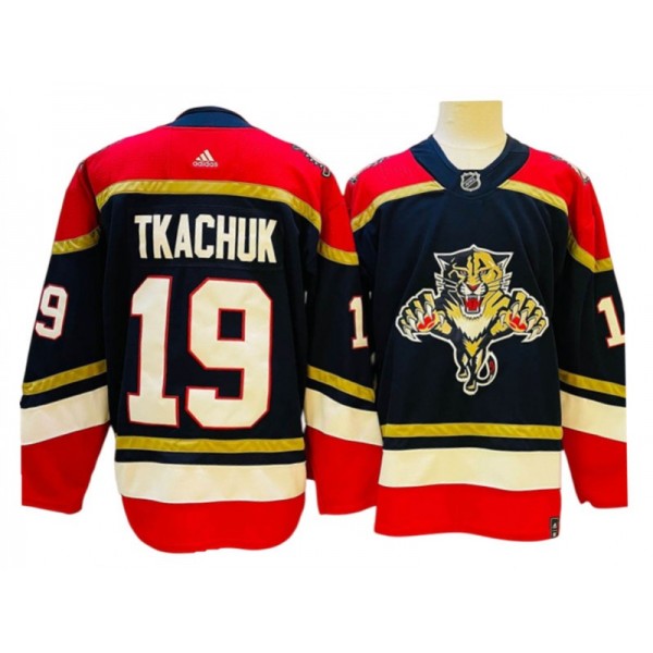 Florida Panthers #19 Matthew Tkachuk Black 2020/21 Reverse Retro Jersey