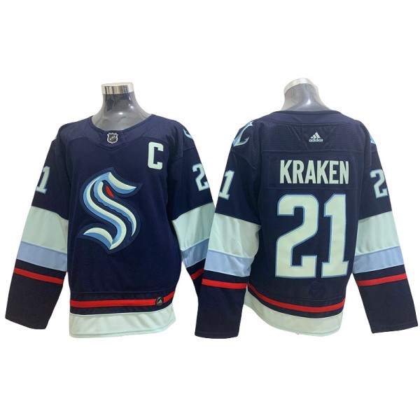 Seattle Kraken #21 Kraken Navy Jersey