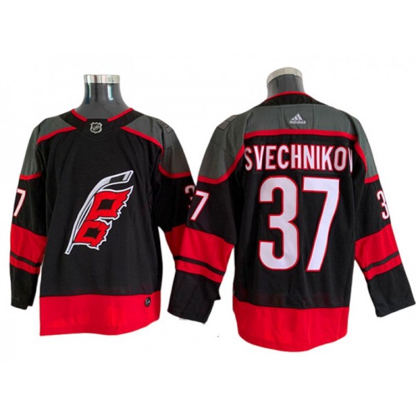 Carolina Hurricanes #37 Andrei Svechnikov Black Jersey