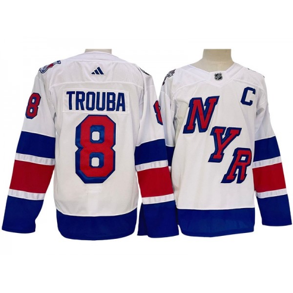 New York Rangers #8 Jacob Trouba 2024 Stadium Series White Jersey