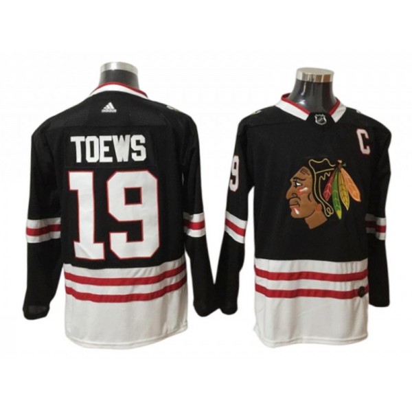 Chicago Blackhawks #19 Jonathan Toews Black Jersey