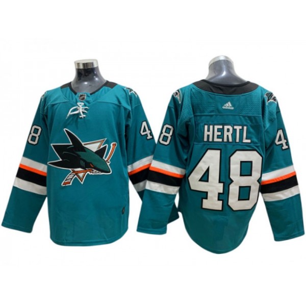 San Jose Sharks #48 Tomas Hertl Teal Home Jersey