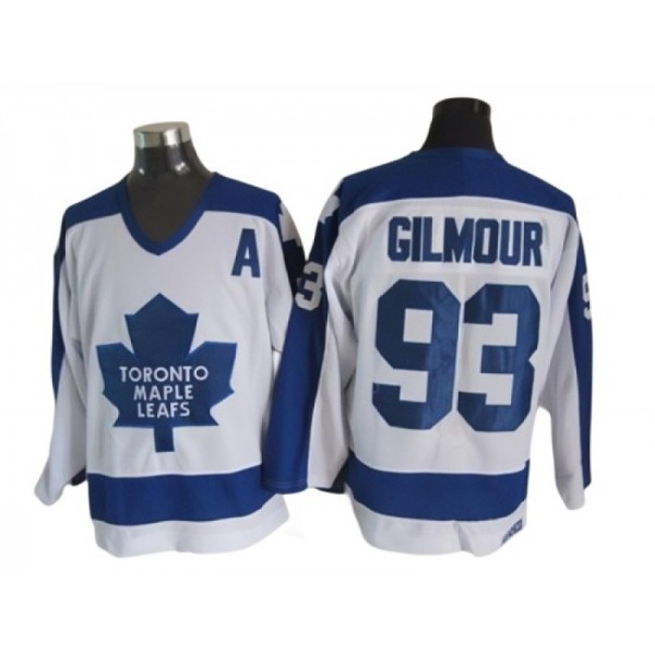 Toronto Maple Leafs #93 Doug Gilmour 1978 CCM Vintage White Jersey