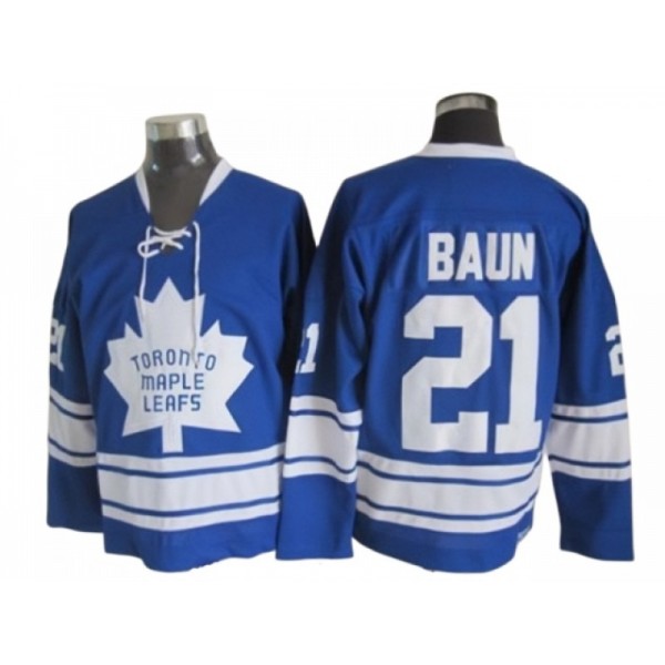 Toronto Maple Leafs #21 Bobby Baun 1967 CCM Vintage Blue Jersey