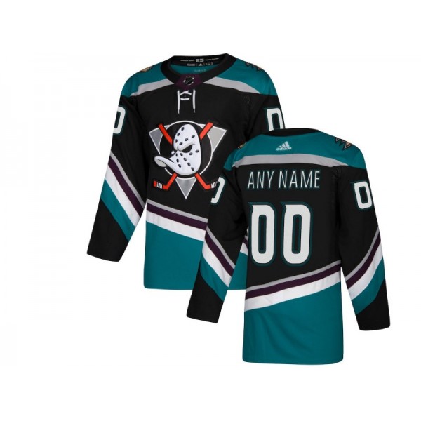 Anaheim Ducks #00 Black Alternate Custom Jersey