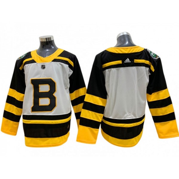 Boston Bruins Blank White Winter Classic Jersey