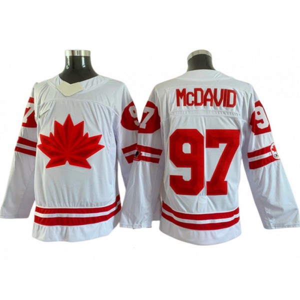 2022 Winter Olympics Team Canada #97 Connor McDavid White Hockey Jersey