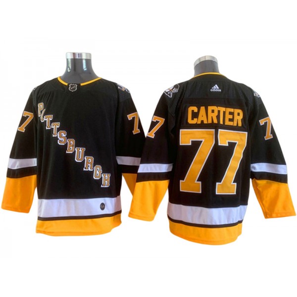 Pittsburgh Penguins #77 Jeff Carter Black 2021/22 Alternate Jersey