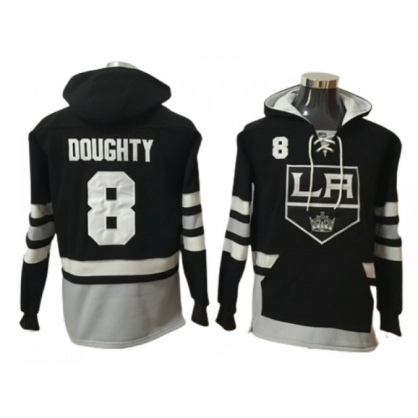 Los Angeles Kings #8 Drew Doughty Black Hoodie Jersey