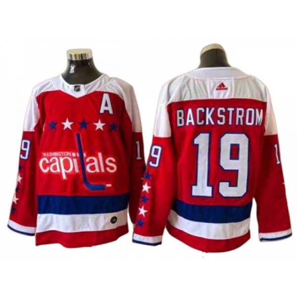 Washington Capitals #19 Nicklas Backstrom Red Alternate Jersey