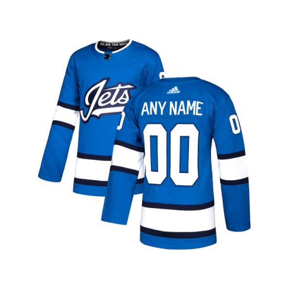 Winnipeg Jets #00 Light Blue Alternate Custom Jersey