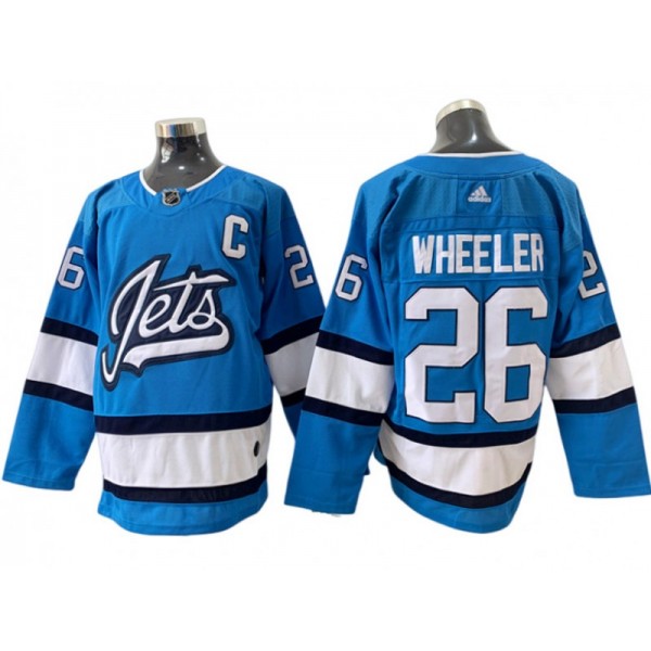 Winnipeg Jets #26 Blake Wheeler Light Blue Alternate Jersey