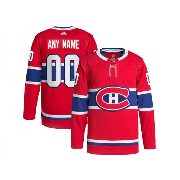 Montreal Canadiens #00 Red Home Custom Jersey