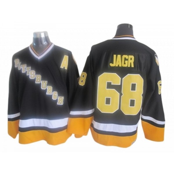 Pittsburgh Penguins #68 Jaromir Jagr 1996 CCM Vintage Black Jersey