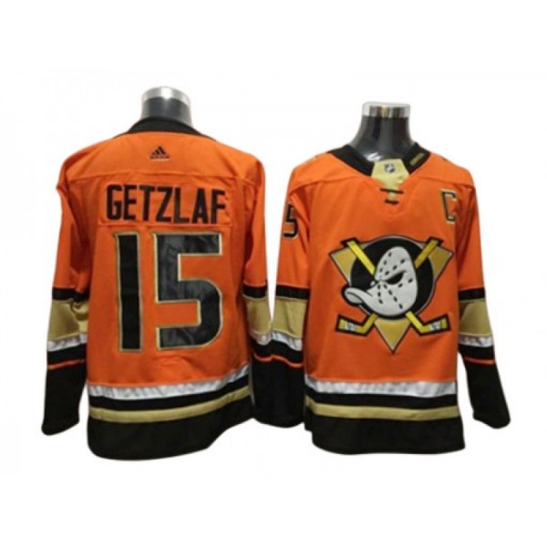 Anaheim Ducks #15 Ryan Getzlaf Orange Alternate Jersey