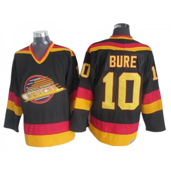 Vancouver Canucks #10 Pavel Bure 1980's CCM Vintage Black Jersey