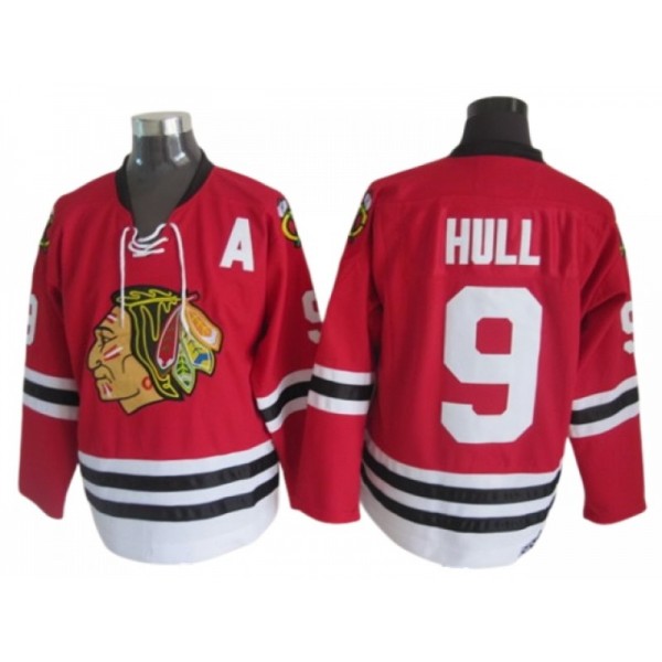 Chicago Blackhawks #9 Bobby Hull Red 1963 Vintage CCM Jersey