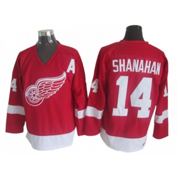 Detroit Red Wings #14 Brendan Shanahan Red 2002 Vintage CCM Jersey