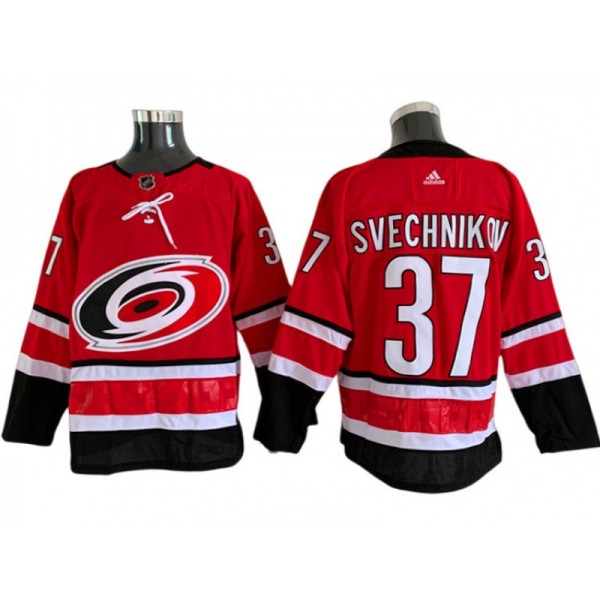 Carolina Hurricanes #37 Andrei Svechnikov Red Jersey