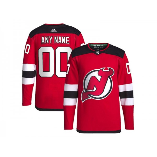 New Jersey Devils #00 Red Home Custom Jersey