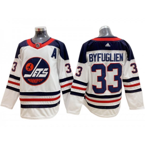 Winnipeg Jets #33 Dustin Byfuglien White Heritage Jersey