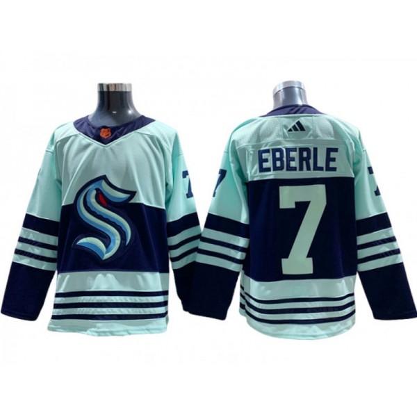 Seattle Kraken #7 Jordan Eberle Teal Reverse Retro 2.0 Jersey