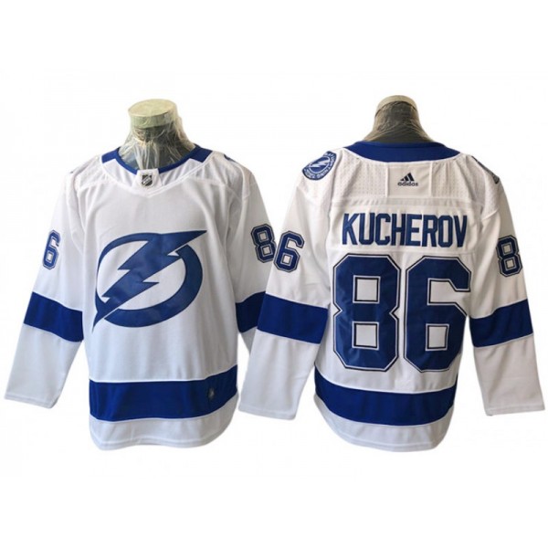 Tampa Bay Lightning #86 Nikita Kucherov White Away Jersey