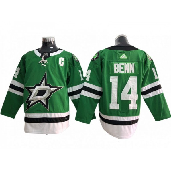 Dallas Stars #14 Jamie Benn Green Home Jersey