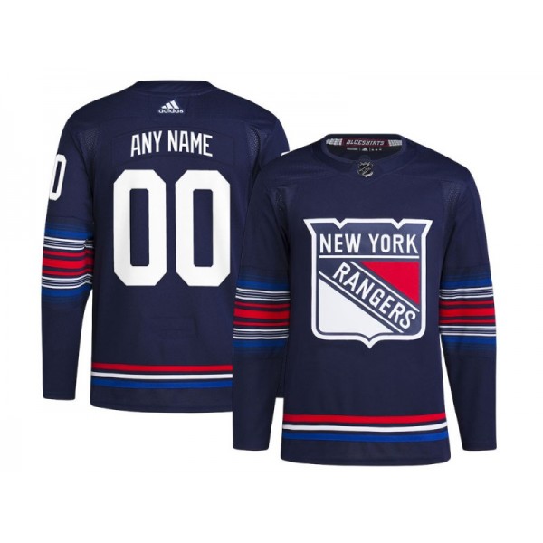 New York Rangers #00 Navy Alternate Custom Jersey