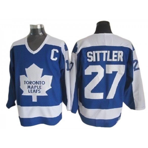 Toronto Maple Leafs #27 Darryl Sittler 1978 CCM Vintage Blue Jersey