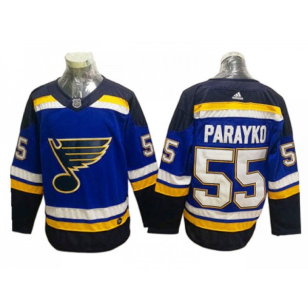 St. Louis Blues #55 Colton Parayko Navy Home Jersey