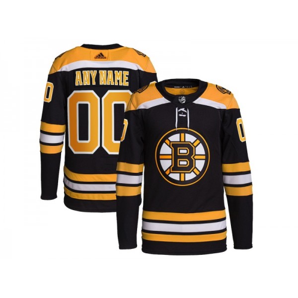 Boston Bruins #00 Black Home Custom Jersey