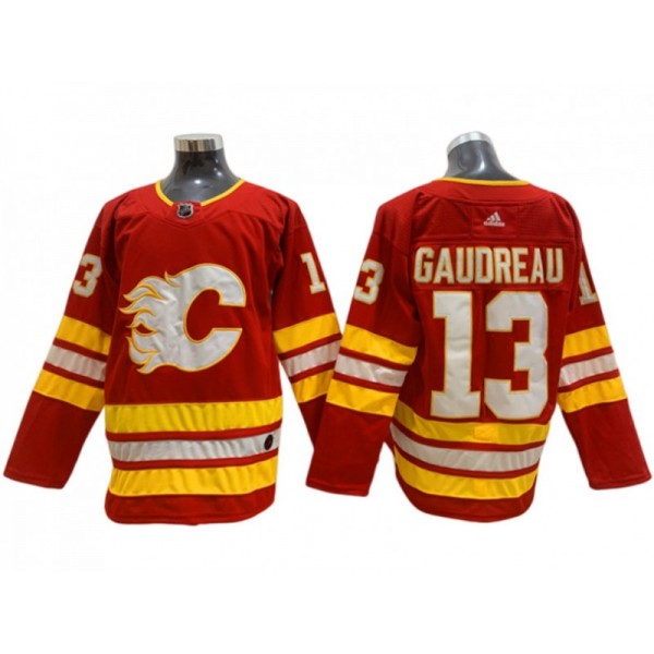 Calgary Flames #13 Johnny Gaudreau Red Home Jersey