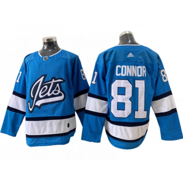 Winnipeg Jets #81 Kyle Connor Light Blue Alternate Jersey