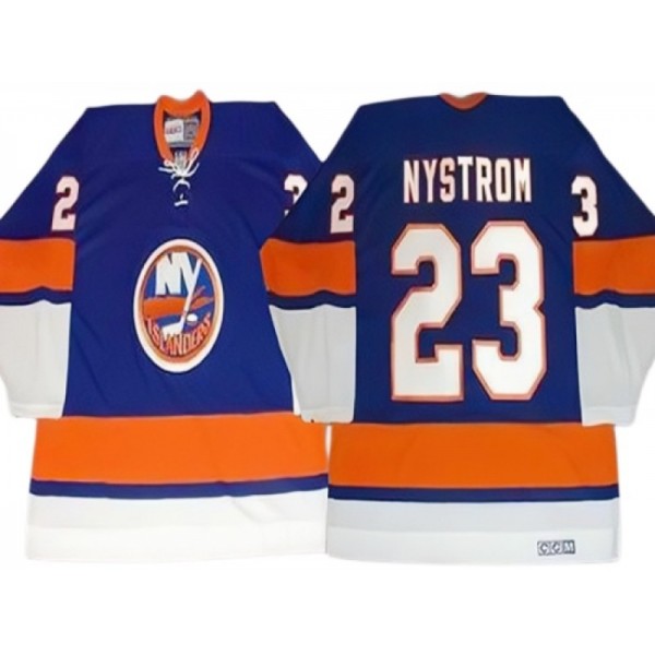 New York Islanders #23 Bob Nystrom 1982 Vintage CCM Blue Jersey