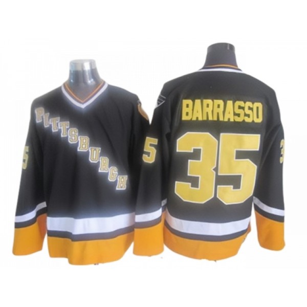 Pittsburgh Penguins #35 Tom Barrasso 1996 CCM Vintage Black Jersey