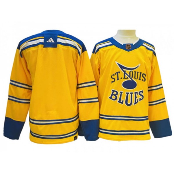 St. Louis Blues Blank Yellow Reverse Retro 2.0 Team Jersey