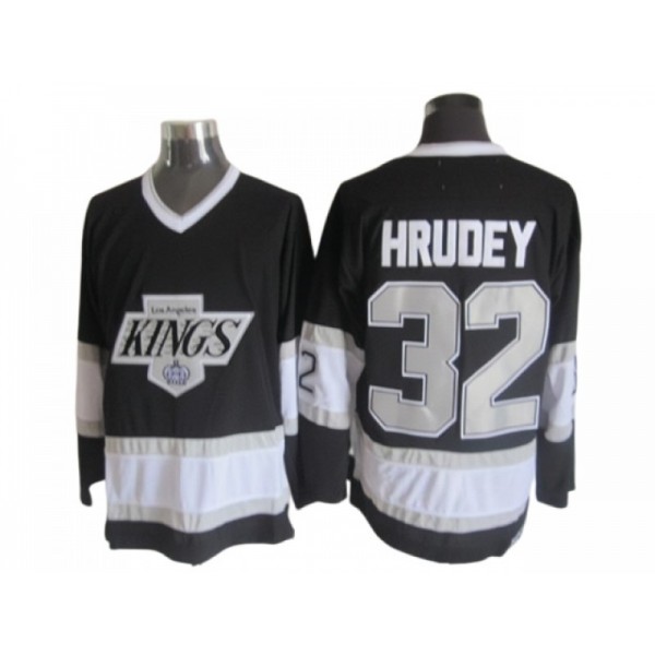 Los Angeles Kings #32 Kelly Hrudey Black 1993 Vintage CCM Jersey