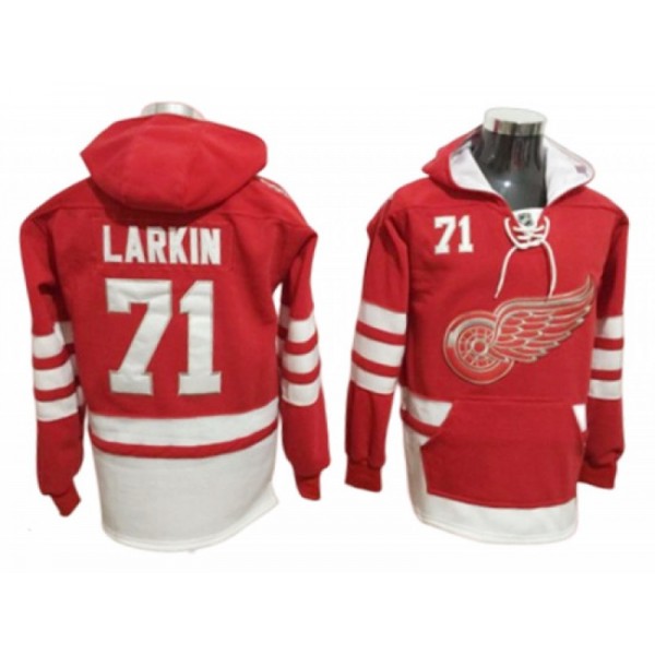 Detroit Red Wings #71 Dylan Larkin Hoodie - Red/White