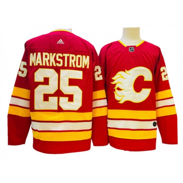 Calgary Flames #25 Jacob Markstrom Red Home Jersey