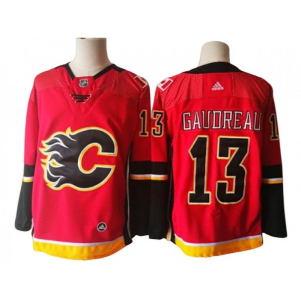 Calgary Flames #13 Johnny Gaudreau Red Alternate Jersey