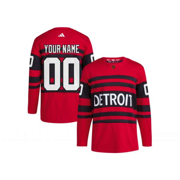 Detroit Red Wings #00 Red Reverse Retro 2.0 Custom Jersey