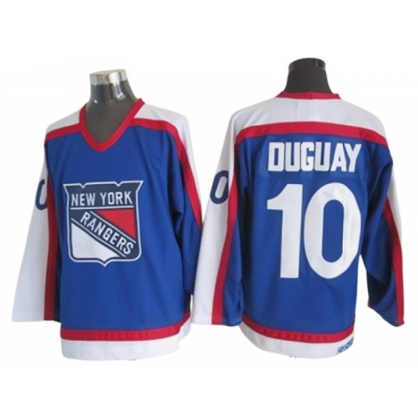 New York Rangers #10 Ron Duguay Blue 1977 Vintage CCM Jersey