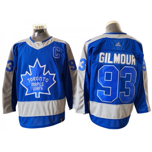 Toronto Maple Leafs #93 Doug Gilmour Blue 2020/21 Reverse Retro Jersey